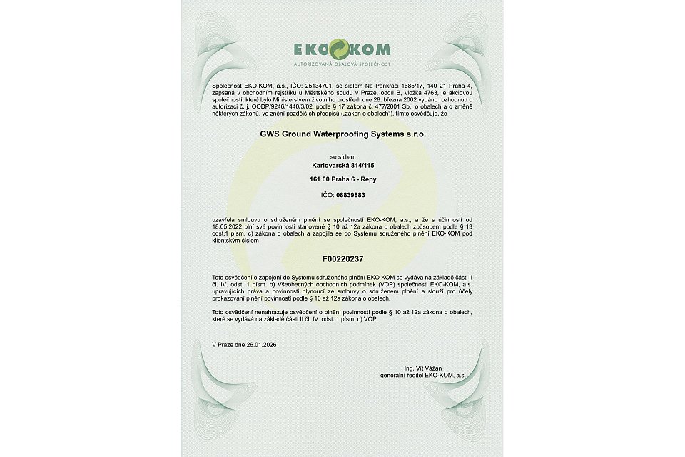 EKO KOM - Naše společnost se zavázala k ochraně životního prostředí a udržitelnému rozvoji.