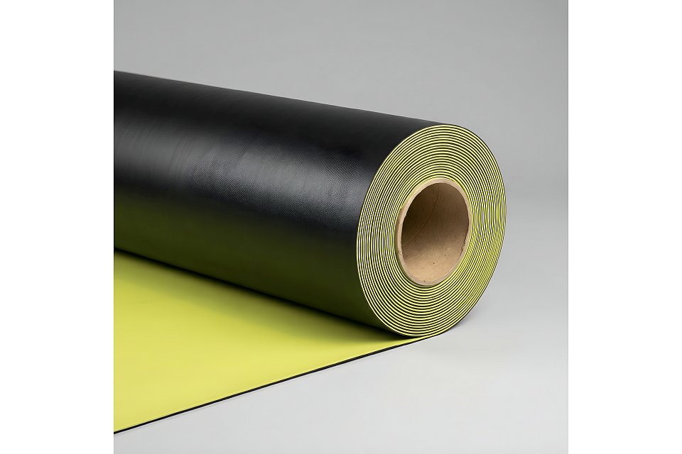 M-FOIL PVC SIGNAL - Signalizační vrstva v barvě RAL 1016 je součástí PVC zemní hydroizolační fólie a slouží k vizuální identifikaci a kontrole celistvosti hydroizolačního souvrství.